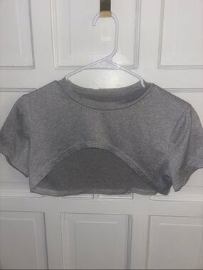 Juniors Unbranded Gray Crop Top